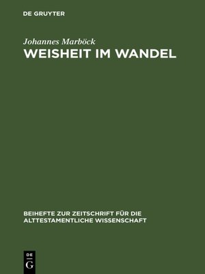 cover image of Weisheit im Wandel